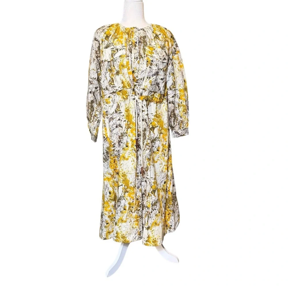 NWT Banana Republic Cotton Poplin Pocket Midi Dress